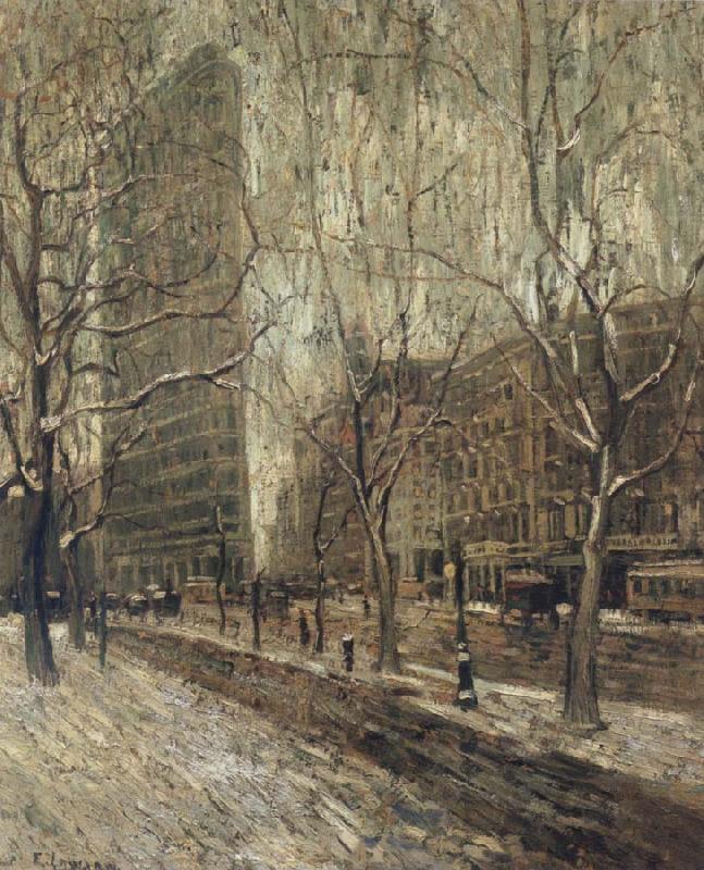 Ernest Lawson The Flatiron Building china oil painting image